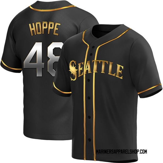 Men's Seattle Mariners Alex Hoppe Black Golden Alternate Jersey - Replica