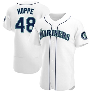 Men's Seattle Mariners Alex Hoppe White Home Jersey - Authentic