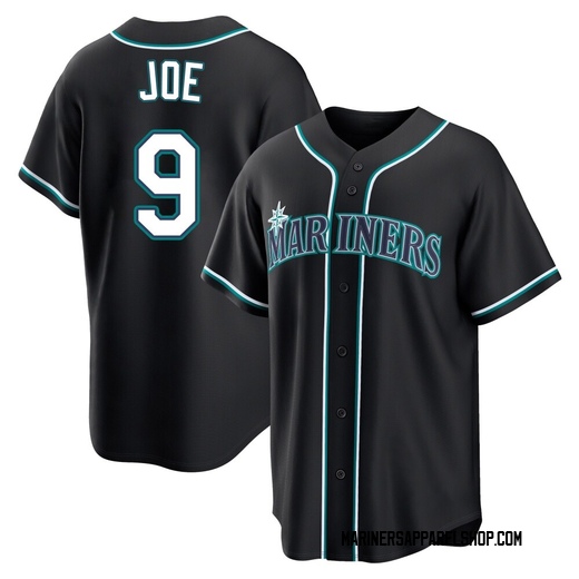 Men's Seattle Mariners Connor Joe Black Fashion Out Jersey - Replica