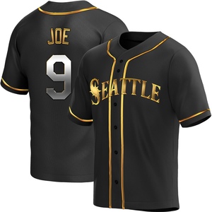 Men's Seattle Mariners Connor Joe Black Golden Alternate Jersey - Replica