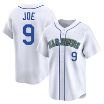 Men's Seattle Mariners Connor Joe White Throwback Cooperstown Collection Jersey - Limited