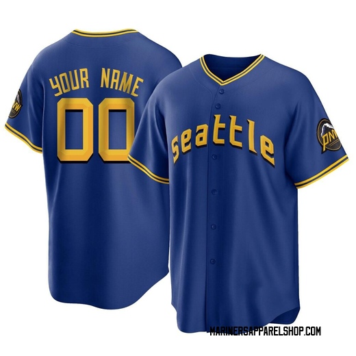 Men's Seattle Mariners Custom Royal 2023 City Connect Jersey - Replica