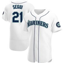 Men's Seattle Mariners David Segui White Home Jersey - Authentic