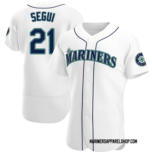 Men's Seattle Mariners David Segui White Home Jersey - Authentic