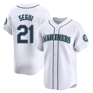 Men's Seattle Mariners David Segui White Home Jersey - Limited