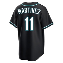 Men's Seattle Mariners Edgar Martinez Black Fashion Out Jersey - Replica
