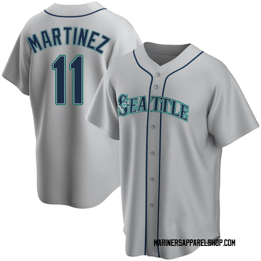 Men's Seattle Mariners Edgar Martinez Gray Road Jersey - Replica