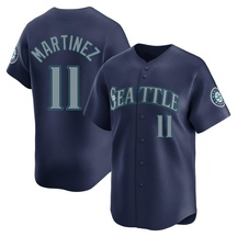 Men's Seattle Mariners Edgar Martinez Navy Road Jersey - Limited