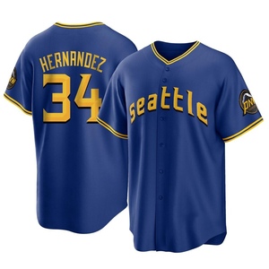 Men's Seattle Mariners Felix Hernandez Royal 2023 City Connect Jersey - Replica