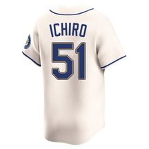 Men's Seattle Mariners Ichiro Suzuki Cream Alternate Jersey - Limited