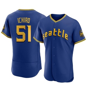 Men's Seattle Mariners Ichiro Suzuki Royal 2023 City Connect Jersey - Authentic