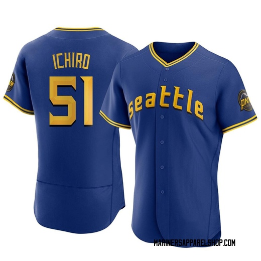 Men's Seattle Mariners Ichiro Suzuki Royal 2023 City Connect Jersey - Authentic