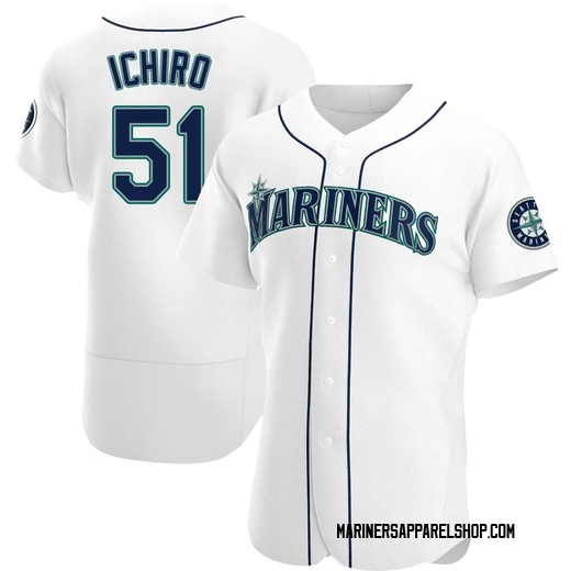 Men's Seattle Mariners Ichiro Suzuki White Home Jersey - Authentic