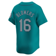 Men's Seattle Mariners Mike Blowers Aqua Alternate Jersey - Limited