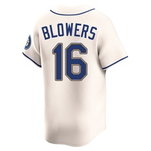 Men's Seattle Mariners Mike Blowers Cream Alternate Jersey - Limited