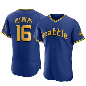 Men's Seattle Mariners Mike Blowers Royal 2023 City Connect Jersey - Authentic