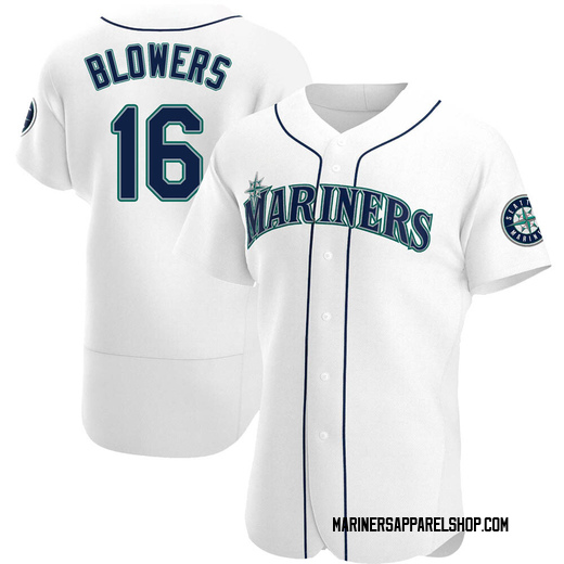 Men's Seattle Mariners Mike Blowers White Home Jersey - Authentic