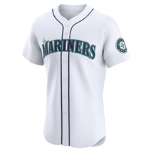 Men's Seattle Mariners Mike Blowers White Home Jersey - Elite