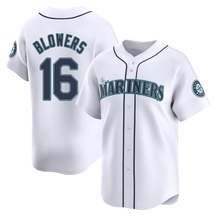 Men's Seattle Mariners Mike Blowers White Home Jersey - Limited