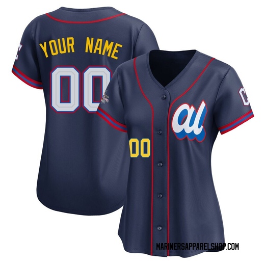 Women's Seattle Mariners Custom Navy American League 2025 All-Star Edition Jersey - Limited