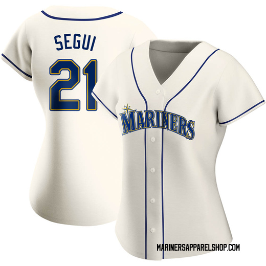 Women's Seattle Mariners David Segui Cream Alternate Jersey - Authentic