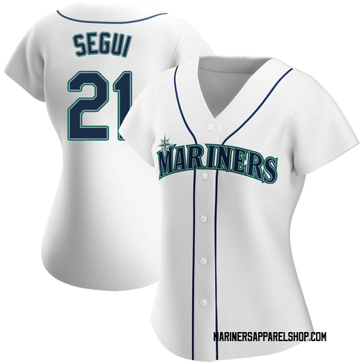 Women's Seattle Mariners David Segui White Home Jersey - Authentic
