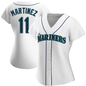 Women's Seattle Mariners Edgar Martinez White Home Jersey - Authentic