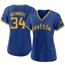 Women's Seattle Mariners Felix Hernandez Royal 2023 City Connect Jersey - Replica