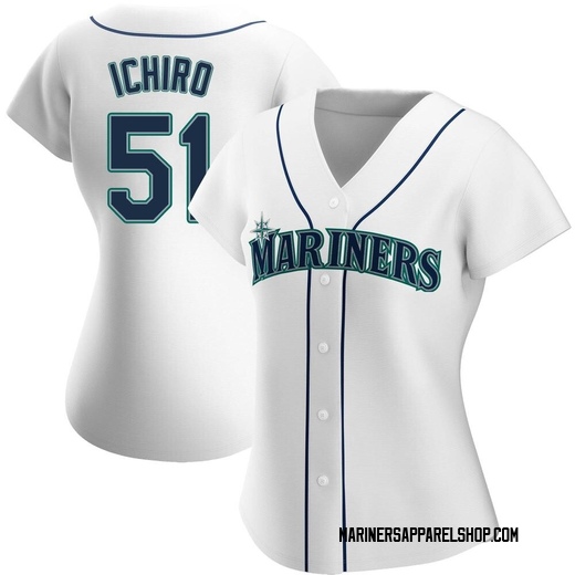 Women's Seattle Mariners Ichiro Suzuki White Home Jersey - Authentic