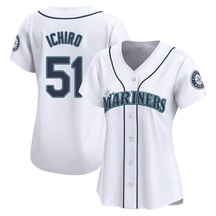 Women's Seattle Mariners Ichiro Suzuki White Home Jersey - Limited