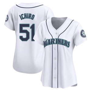 Women's Seattle Mariners Ichiro Suzuki White Home Jersey - Limited