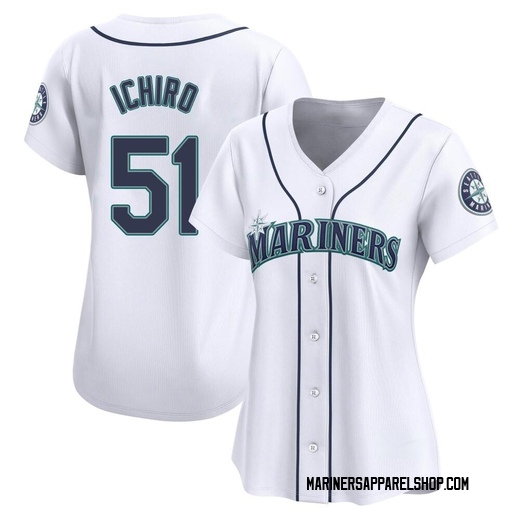 Women's Seattle Mariners Ichiro Suzuki White Home Jersey - Limited