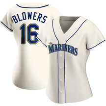 Women's Seattle Mariners Mike Blowers Cream Alternate Jersey - Authentic