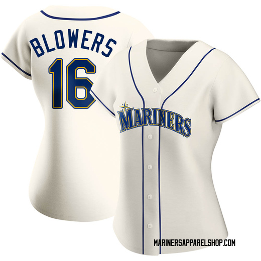 Women's Seattle Mariners Mike Blowers Cream Alternate Jersey - Authentic