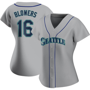 Women's Seattle Mariners Mike Blowers Gray Road Jersey - Authentic