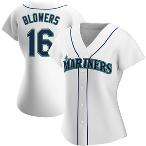 Women's Seattle Mariners Mike Blowers White Home Jersey - Authentic