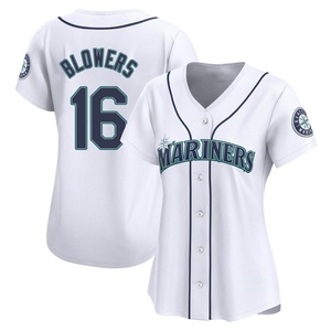 Women's Seattle Mariners Mike Blowers White Home Jersey - Limited