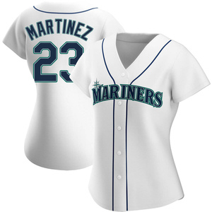 Women's Seattle Mariners Tino Martinez White Home Jersey - Authentic