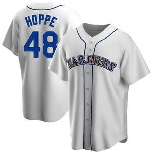 Youth Seattle Mariners Alex Hoppe White Home Cooperstown Collection Jersey - Replica