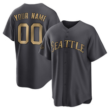Youth Seattle Mariners Custom Charcoal Replica 2022 All-Star Jersey - Game