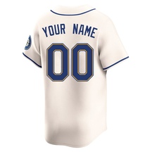 Youth Seattle Mariners Custom Cream Alternate Jersey - Limited