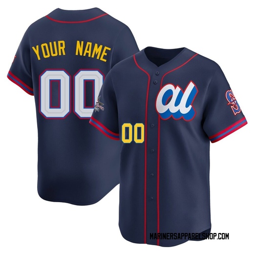 Youth Seattle Mariners Custom Navy American League 2025 All-Star Edition Jersey - Limited