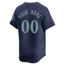 Youth Seattle Mariners Custom Navy Road Jersey - Limited