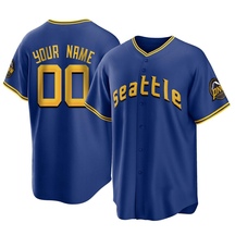 Youth Seattle Mariners Custom Royal 2023 City Connect Jersey - Replica
