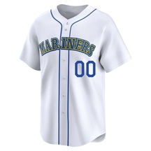Youth Seattle Mariners Custom White Throwback Cooperstown Collection Jersey - Limited