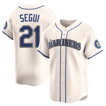Youth Seattle Mariners David Segui Cream Alternate Jersey - Limited