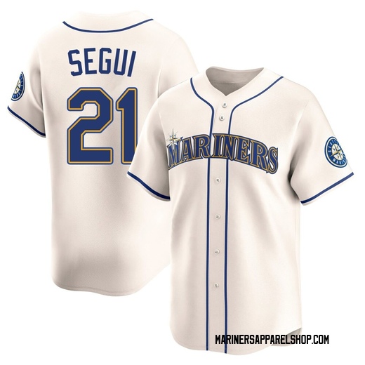 Youth Seattle Mariners David Segui Cream Alternate Jersey - Limited