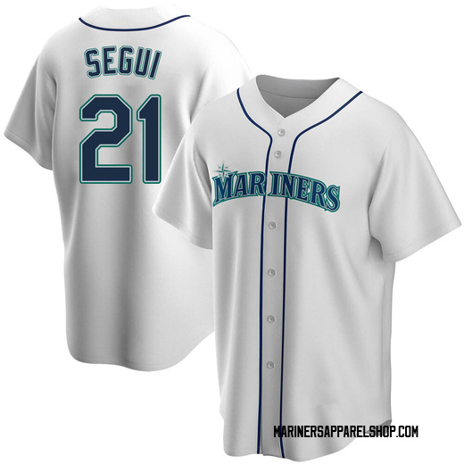 Youth Seattle Mariners David Segui White Home Jersey - Replica