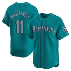 Youth Seattle Mariners Edgar Martinez Aqua Alternate Jersey - Limited
