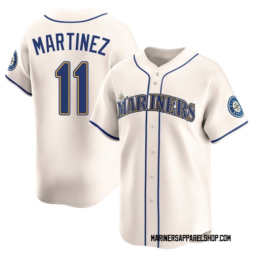 Youth Seattle Mariners Edgar Martinez Cream Alternate Jersey - Limited